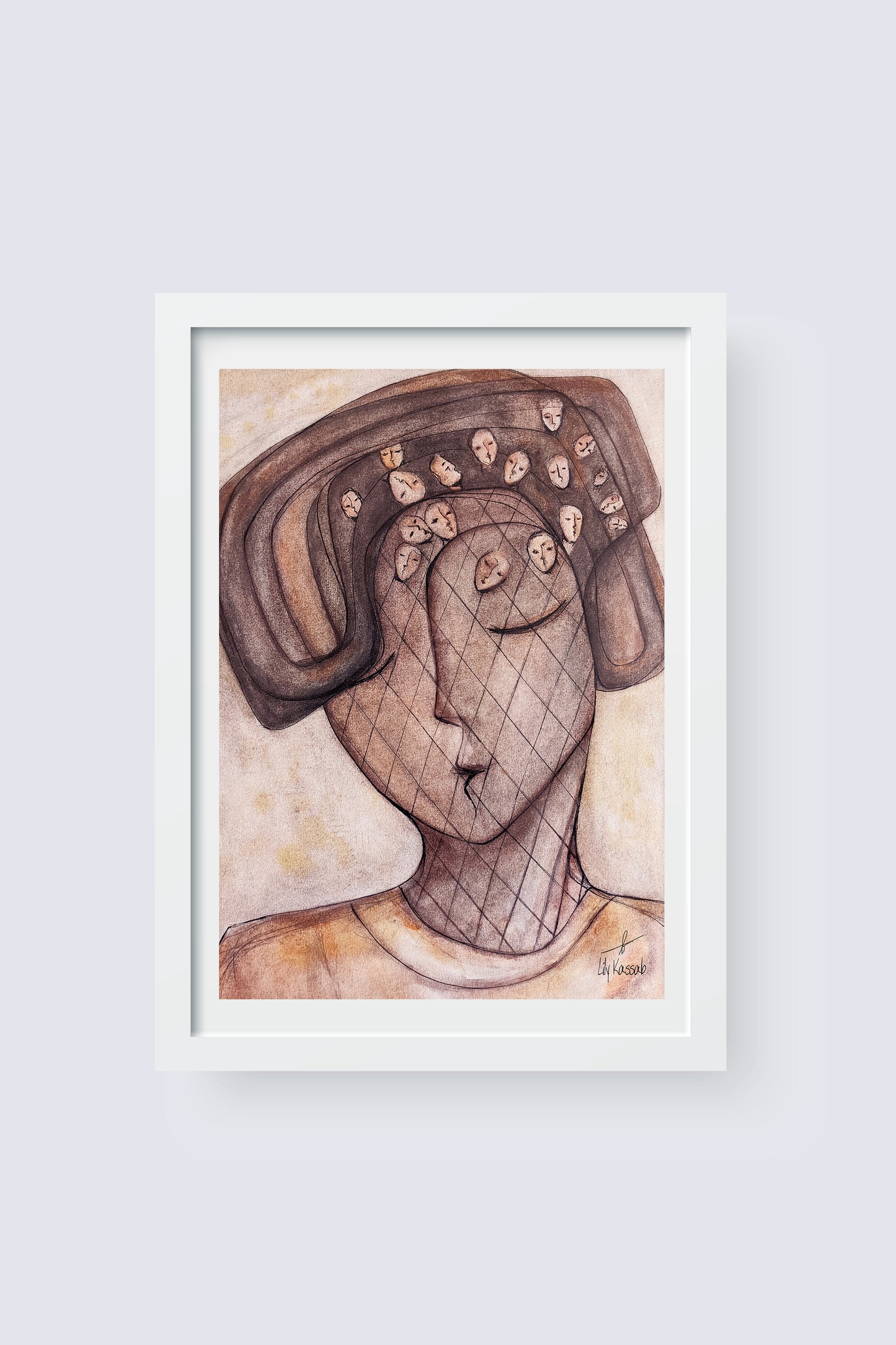The contemplating / Printed